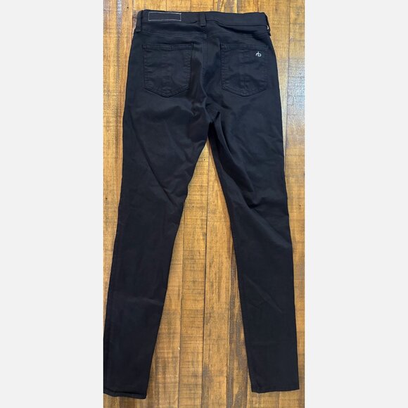 🖤 Rag & Bone Black Skinny Pants | Cotton Stretch | Size 26 - Picture 3 of 12